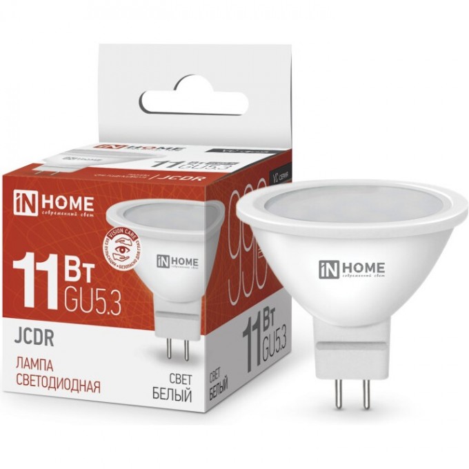 Лампа светодиодная IN HOME LED-JCDR-VC 14Вт GU5.3 4000K 1260Лм 4690612047904