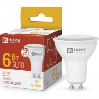 Лампа светодиодная IN HOME LED-JCDRC-VC 6Вт 230В GU10 3000К 530Лм