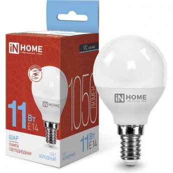 Лампа светодиодная LED-ШАР-VC 11Вт 230В Е14 6500К 1050Лм IN HOME