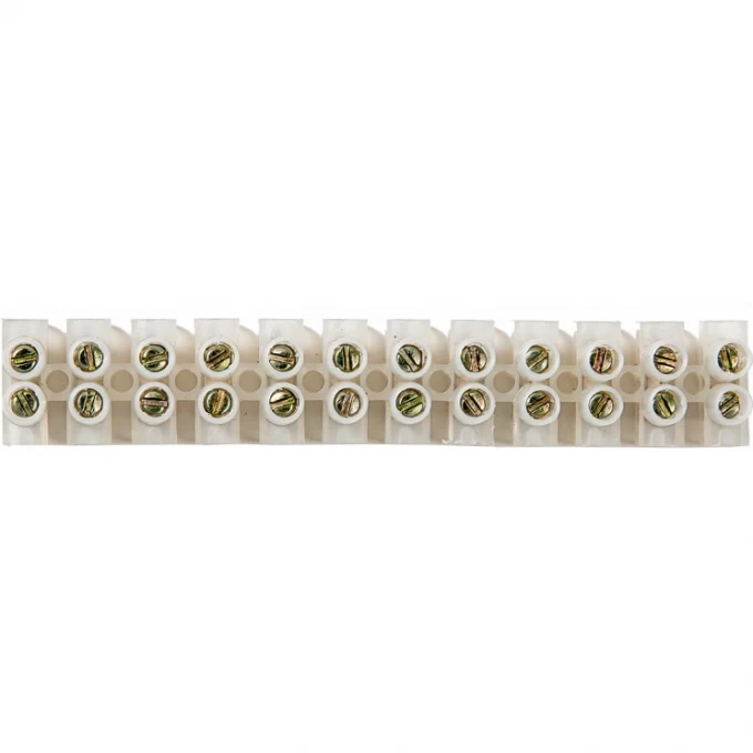 Колодка КЗВ 15-12 15А 4-10мм 12пар IN HOME 4690612032542 Колодка КЗВ 15-12 15А 4-10мм 12пар IN HOME 4690612032542
