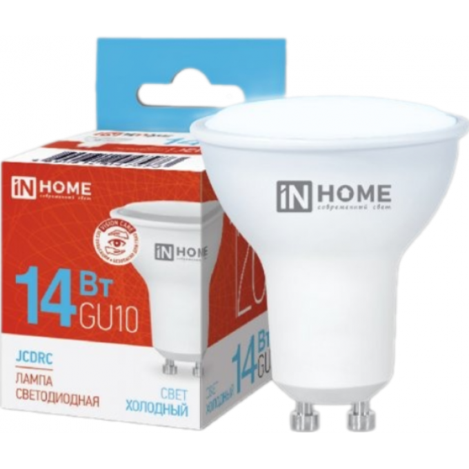 Лампа светодиодная IN HOME LED-JCDRC-VC 14Вт 230В GU10 6500K 1260Лм 4690612047973