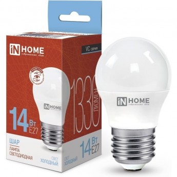 Лампа светодиодная IN HOME LED-ШАР-VC 14Вт 230В E27 6500K 1330Лм