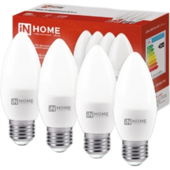 Лампа светодиодная IN HOME LED-СВЕЧА-VC 4PACK 14Вт 230В Е27 4000К 1330Лм 4шт Лампа светодиодная IN HOME LED-СВЕЧА-VC 4PACK 14Вт 230В Е27 4000К 1330Лм 4шт