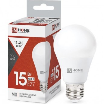 Лампа светодиодная низковольтная IN HOME LED-MO-PRO 15Вт 12-48В Е27 4000К 1200Лм