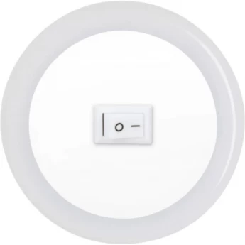 Ночник светодиодный IN HOME NLE 04-LW-S 230В с выключателем, белый