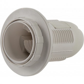 Патрон Е27-ППК пластиковый с прижимным кольцом IN HOME