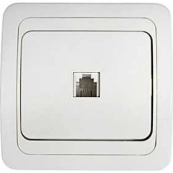 Розетка компьютерная IN HOME CLASSICO 2131 одинарная RJ-45 белая