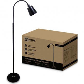 Светильник напольный IN HOME ТНО 01Ч 60Вт Е27 230В под лампу на основании черный Светильник напольный IN HOME ТНО 01Ч 60Вт Е27 230В под лампу на основании черный