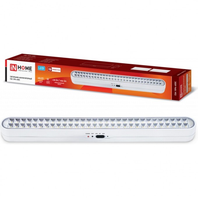 Светильник светодиодный аварийный СБА 1094-60DC 60LED 2.2AH LITHIUM BATTERY DC IN HOME 4690612029443