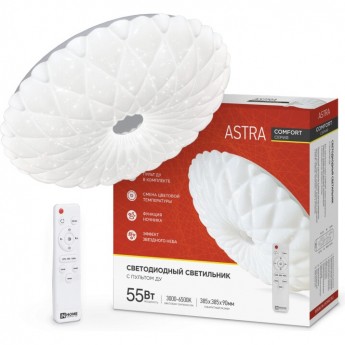 Светильник светодиодный IN HOME COMFORT ASTRA 55Вт 230В 3000-6500K 4400Лм 385X90 мм с пультом ДУ