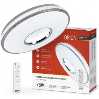 Светильник светодиодный IN HOME COMFORT ORION 75Вт 230В 3000-6500K 6000Лм с пультом ДУ