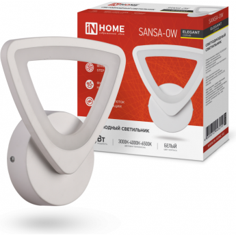 Светильник светодиодный IN HOME ELEGANT SANSAR-W 15Вт 230В 3000-6500K 1050Лм STEP COLOR белый Светильник светодиодный IN HOME ELEGANT SANSAR-W 15Вт 230В 3000-6500K 1050Лм STEP COLOR белый