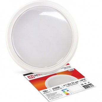 Светильник светодиодный IN HOME СПБ-2-КРУГ 5Вт 230В 6500К 400Лм 130 мм белый