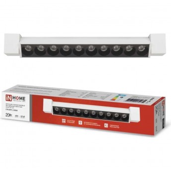 Светильник трековый IN HOME TOP-LINE LTR-02R-TL 20Вт 4000К 2000Лм 345мм IP40 линейный светодиодный поворотный 24 градуса белый