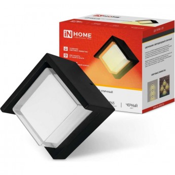 Светильник уличный IN HOME ДБУ ROMB-12B 12Вт 3000К IP54 черный Светильник уличный IN HOME ДБУ ROMB-12B 12Вт 3000К IP54 черный